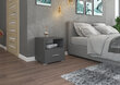 Öökapp ADRK Furniture Emi 09, hall hind ja info | Öökapid | kaup24.ee