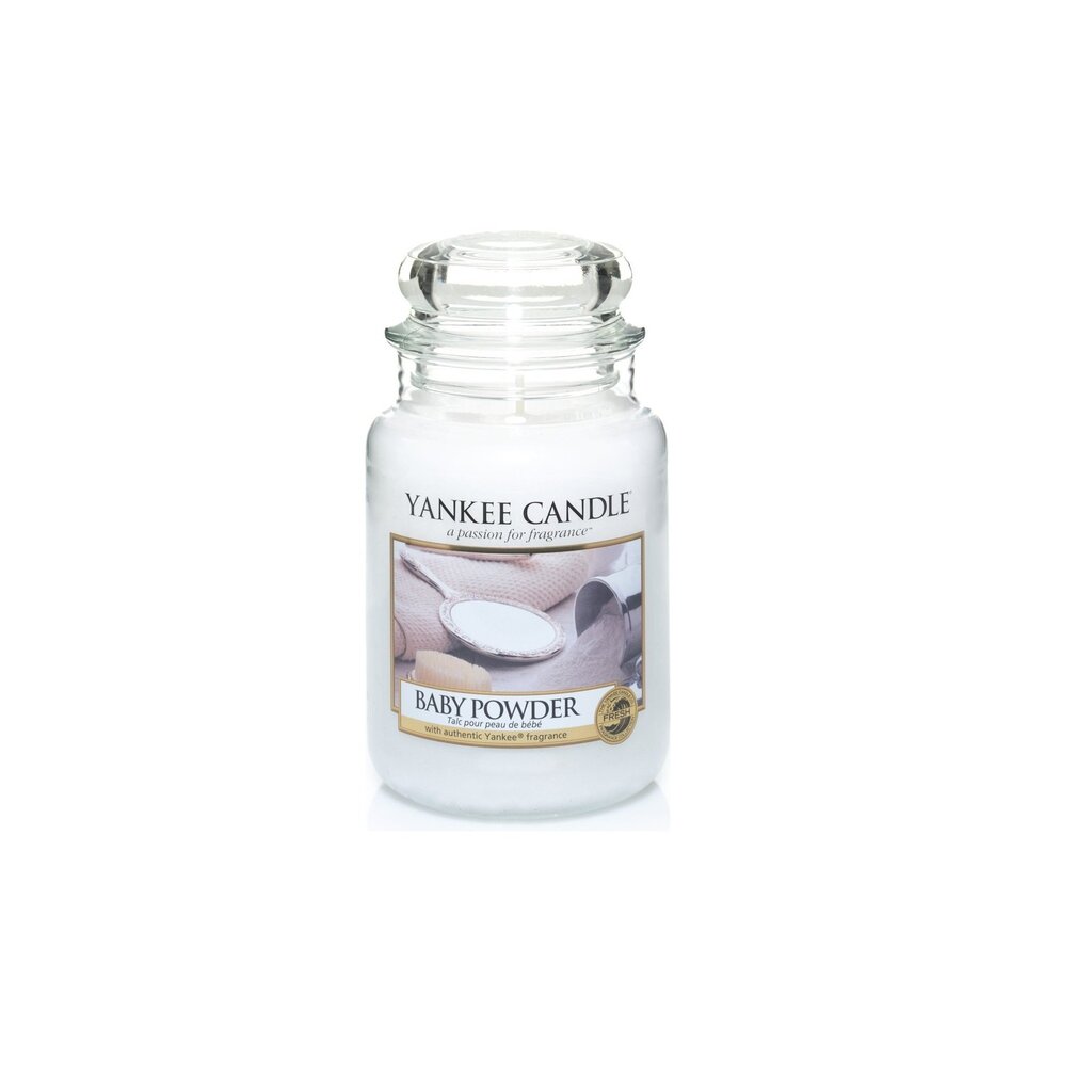 Yankee Candle '' Baby Powder'' suur 623g hind ja info | Küünlad, küünlajalad | kaup24.ee