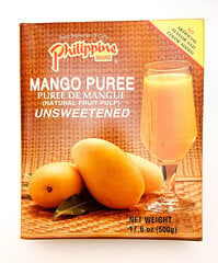 Mango Puree (natural fruit pulp) Unsweetened, 500 g hind ja info | Mahlad, nektarid | kaup24.ee