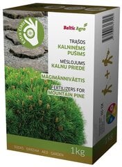 Granuleeritud mägimänniväetis Baltic Agro, 1 kg цена и информация | Рассыпчатые удобрения | kaup24.ee