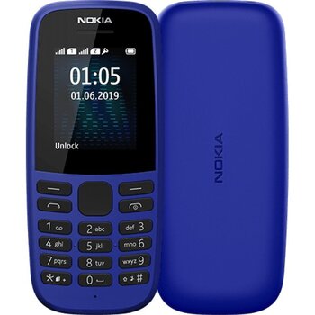 Nokia 105 (2019), 4MB, Dual SIM, Blue hind ja info | Mobiiltelefonid | kaup24.ee