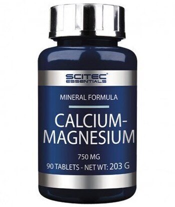 Toidulisand Scitec Calcium Magnesium, 90 Tabletti hind ja info | Vitamiinid, toidulisandid, preparaadid tervise heaoluks | kaup24.ee