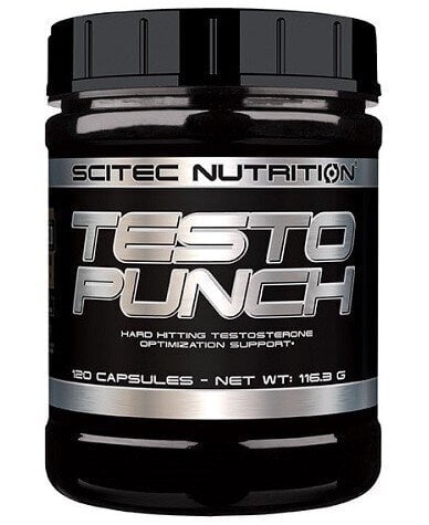 Toidulisand Scitec Testo Punch, 120 kapslit цена и информация | Testosterooni stimulaatorid | kaup24.ee