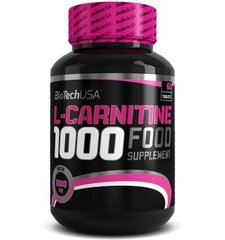 Toidulisand Biotech USA L-Carnitine 1000mg, 60 tabletti hind ja info | L-karnitiin | kaup24.ee