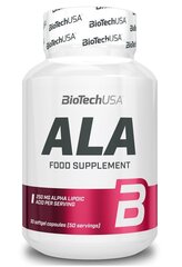 Toidulisand Biotech USA ALA, 50 kapslit hind ja info | Vitamiinid, toidulisandid, preparaadid tervise heaoluks | kaup24.ee