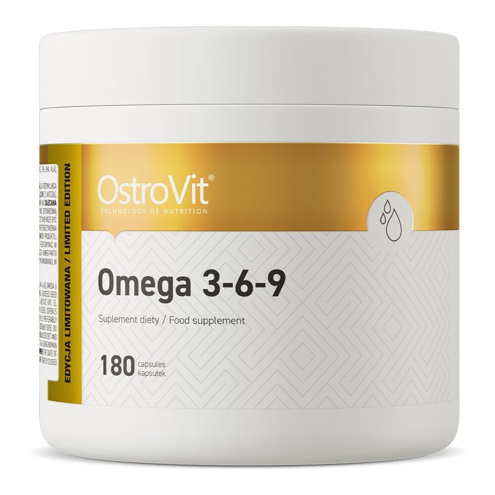 Oomega 3-6-9, 180 kapslit hind ja info | Vitamiinid, toidulisandid, preparaadid tervise heaoluks | kaup24.ee