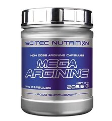 MEGA ARGININE, 140 kapslit цена и информация | Донаторы оксида азота | kaup24.ee