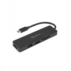 Sbox T-MLX41367 USB Type-C/HDMI/USB/SD hind ja info | USB jagajad, adapterid | kaup24.ee