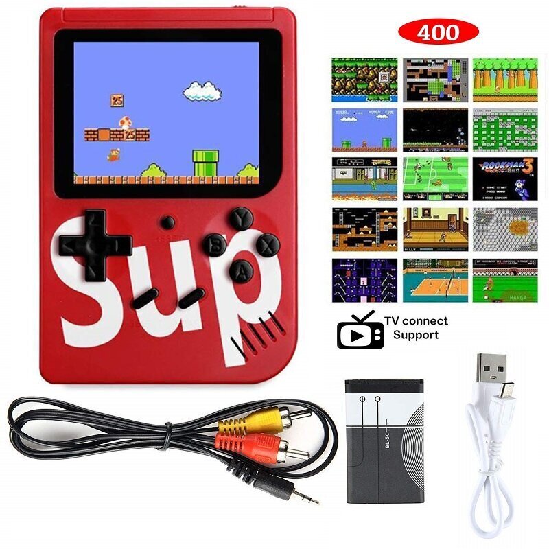 Hallo Mini Game Box konsool Sup Plus 400 mänguga hind ja info | Mängukonsoolid | kaup24.ee