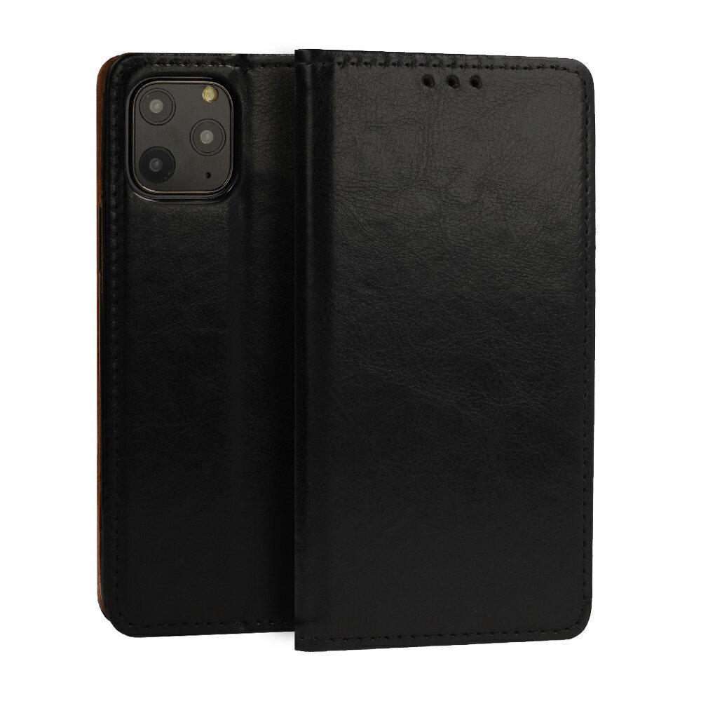 Telefoniümbris Leather book Samsung Galaxy A70, must hind ja info | Telefoni kaaned, ümbrised | kaup24.ee