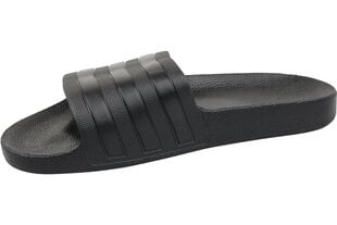 Тапочки для мужчин Adidas adilette aqua F35550, черные цена и информация | Adidas Одежда, обувь и аксессуары | kaup24.ee