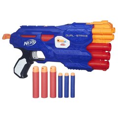 Игрушечное оружие Nerf N-Strike Elite Dual Strike цена и информация | Развивающий мелкую моторику - кинетический песок KeyCraft NV215 (80 г) детям от 3+ лет, бежевый | kaup24.ee