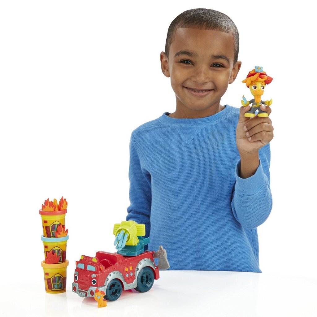 Plastiliini ja tuletõrjeauto komplekt Hasbro Play-Doh Town цена и информация | Arendavad mänguasjad | kaup24.ee