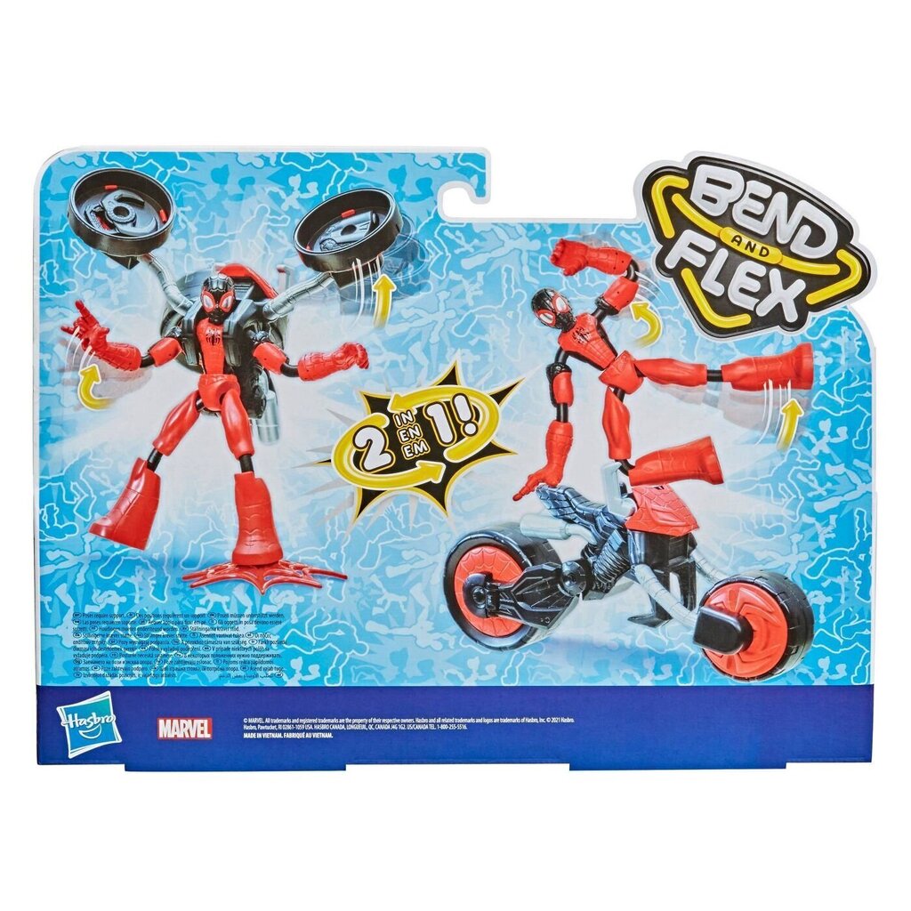 Kujuke mootorrattaga Hasbro Spider-Man Bend N Flex hind ja info | Poiste mänguasjad | kaup24.ee