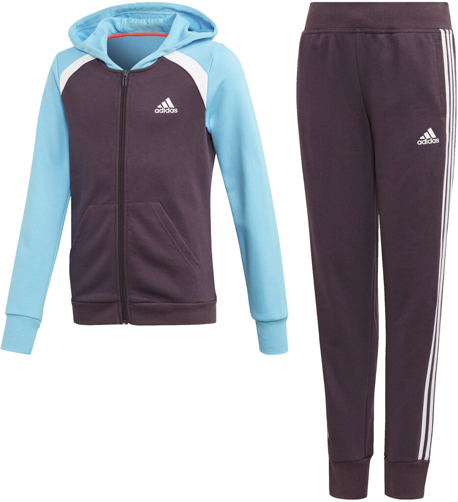 Spordikostüüm Adidas G Hood Cot Ts1, lilla/sinine hind ja info | Komplektid tüdrukutele | kaup24.ee