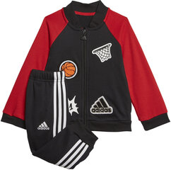 Cпортивный костюм Adidas I Coll Mix Ts Black Red цена и информация | Комплекты для мальчиков | kaup24.ee