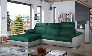 Мягкий угловой диван Trevisco, зеленый/серый цена и информация | Угловые диваны | kaup24.ee