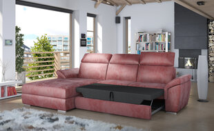 Мягкий угловой диван Trevisco, розовый/серый цена и информация | Угловые диваны | kaup24.ee