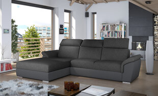 Мягкий угловой диван Trevisco, темно-серый цена и информация | Угловые диваны | kaup24.ee