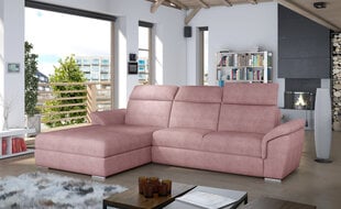 Мягкий угловой диван Trevisco, светло-розовый цена и информация | Угловые диваны | kaup24.ee