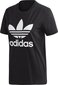 Naiste T-särk Adidas Trefoil Tee Bl FM3311, must цена и информация | Naiste T-särgid | kaup24.ee