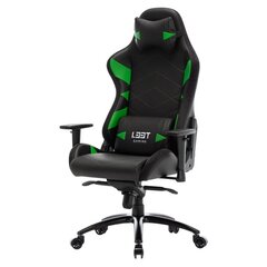 Mänguritool L33T Gaming Elite V4, must/roheline hind ja info | Kontoritoolid | kaup24.ee