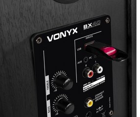 Vonyx Активные студийные мониторы BX40 (пара) 4 дюйма, USB BT цена и информация | Аудио колонки | kaup24.ee