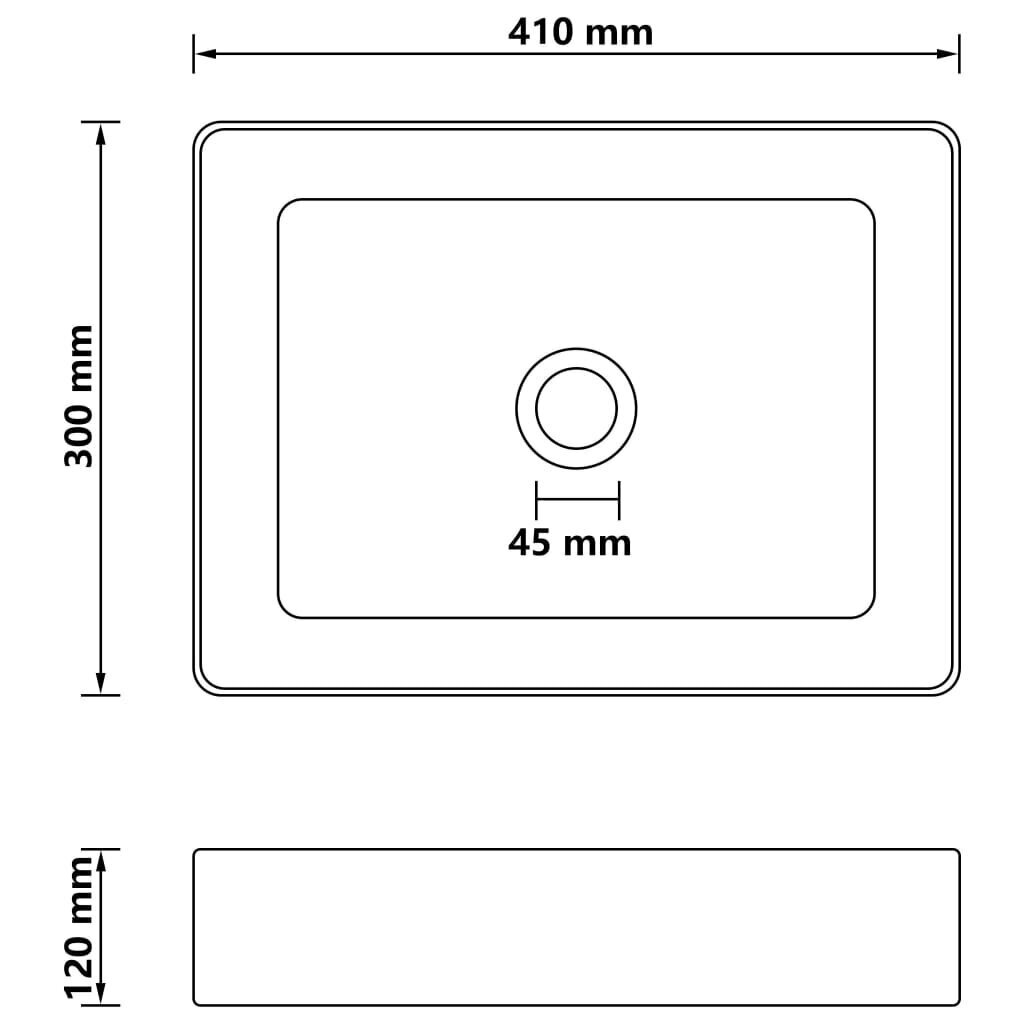 Valamu 410x300, roheline цена и информация | Kraanikausid, valamud | kaup24.ee