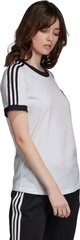Футболка для женщин Adidas 3-Stripes Tee ED7483, белая цена и информация | Женские футболки | kaup24.ee