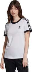 Футболка для женщин Adidas 3-Stripes Tee ED7483, белая цена и информация | Футболка женская | kaup24.ee