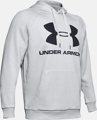 Dressipluus meestele Under Armour Rival Fleece Sportstyle Logo Hoddie 1345628 014, hall XL цена и информация | Мужские толстовки | kaup24.ee