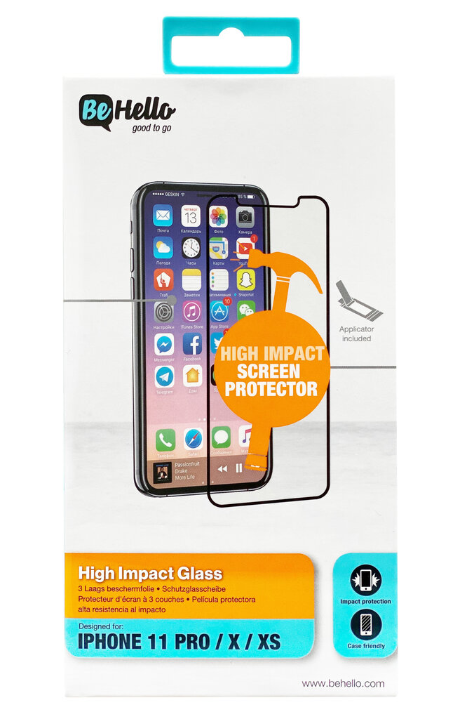 LCD kaitsev karastatud klaas BeHello High Impact Glass 5D Samsung A42, must hind ja info | Ekraani kaitsekiled | kaup24.ee