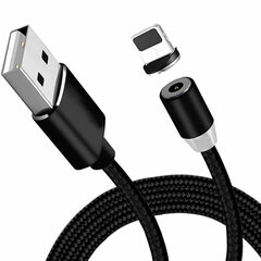 USB кабель Magnetic microUSB магнитный 1.0 м черный цена и информация | Кабели для телефонов | kaup24.ee