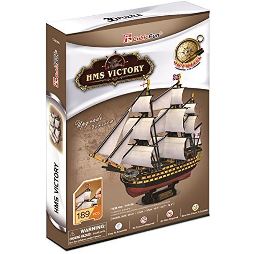 3D pusle CubicFun Laev HMS Victory, 189-osaline hind ja info | Pusled | kaup24.ee