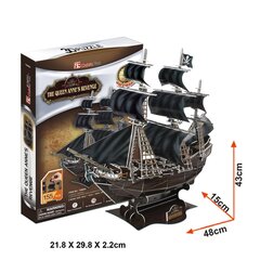 3D pusle CubicFun Laev The Queen Anne's Revenge, 155-osaline цена и информация | Пазлы | kaup24.ee