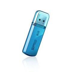 USB карта памяти Silicon Power Helios 8ГБ USB 2.0 Green цена и информация | USB накопители | kaup24.ee