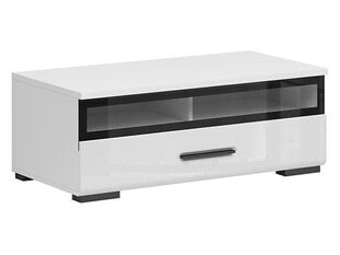 ТВ столик BRW Assen 1S, белый/черный цена и информация |  Тумбы под телевизор | kaup24.ee