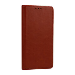 Чехол Leather Book для Xiaomi Redmi 9, коричневый цена и информация | Чехлы для телефонов | kaup24.ee