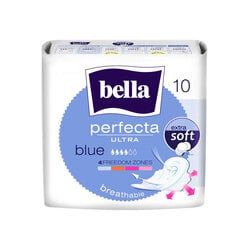 BELLA PERFECTA гигиенические прокладки Ultra Blue New 10 шт цена и информация | Тампоны, гигиенические прокладки для критических дней, ежедневные прокладки | kaup24.ee