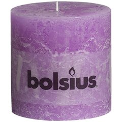 Bolsius деревенского стиля свечи, 6 шт. 100x100мм, фиолетовый цвет цена и информация | Подсвечники, свечи | kaup24.ee
