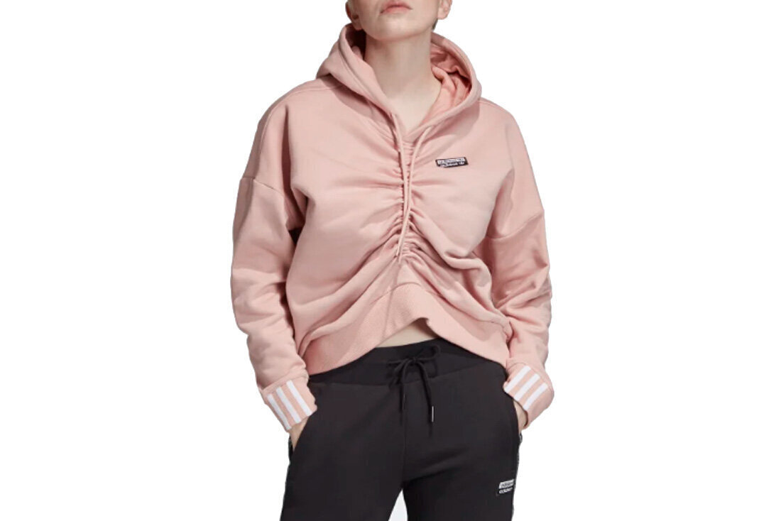 Dressipluus naistele Adidas Ruched Hoodie EC0782, roosa цена и информация | Naiste pusad | kaup24.ee