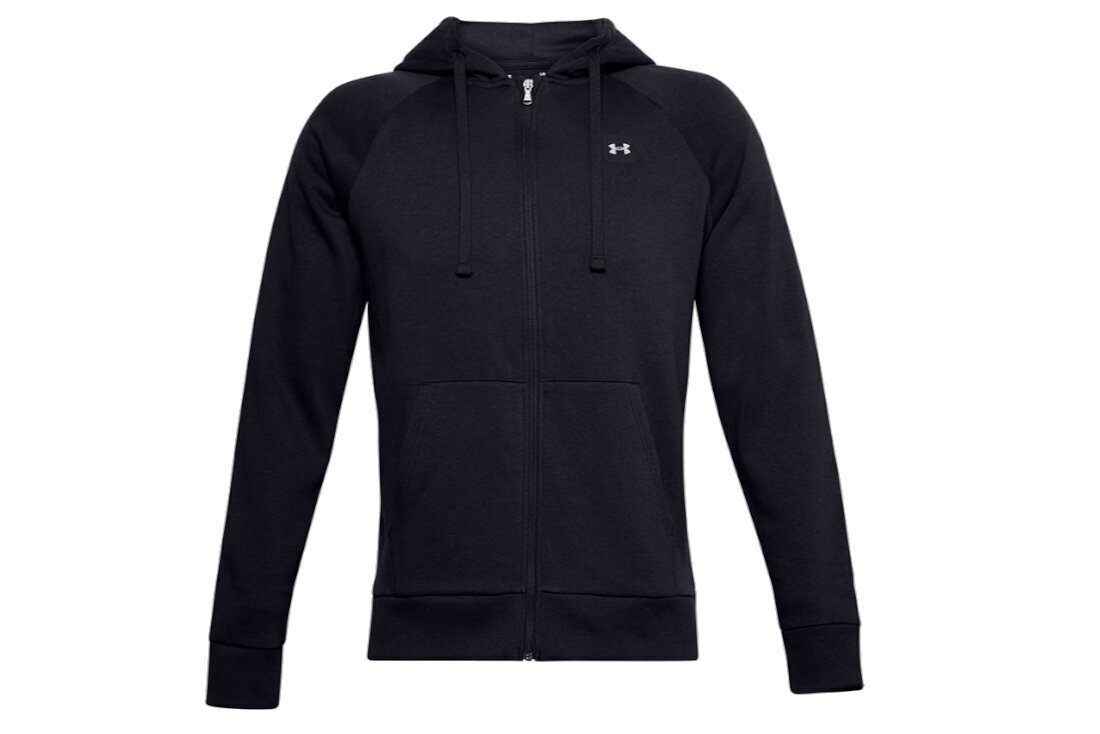 Dressipluus meestele Under Armour Under Armour Rival Fleece FZ Hoodie 1357111-001, must hind ja info | Meeste pusad | kaup24.ee