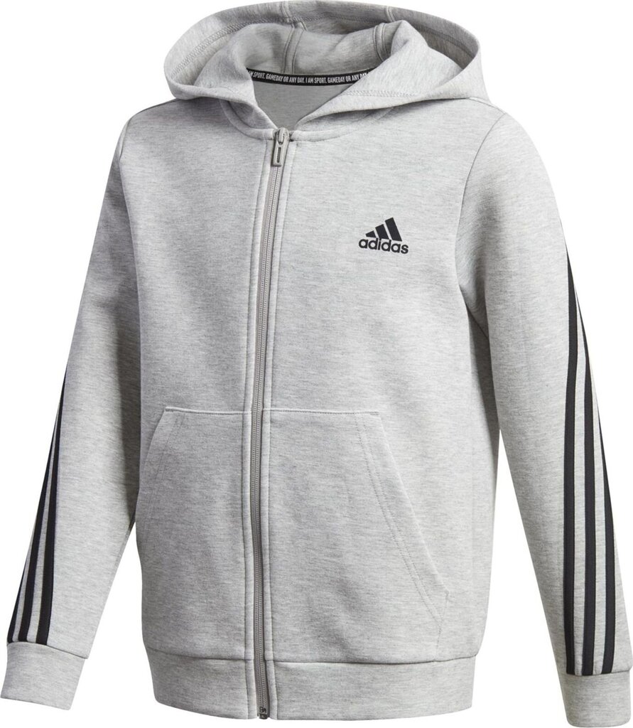 Dressipluus lastele Adidas 3 Stripes FZ GE0662, hall hind ja info | Poiste kampsunid, vestid ja jakid | kaup24.ee