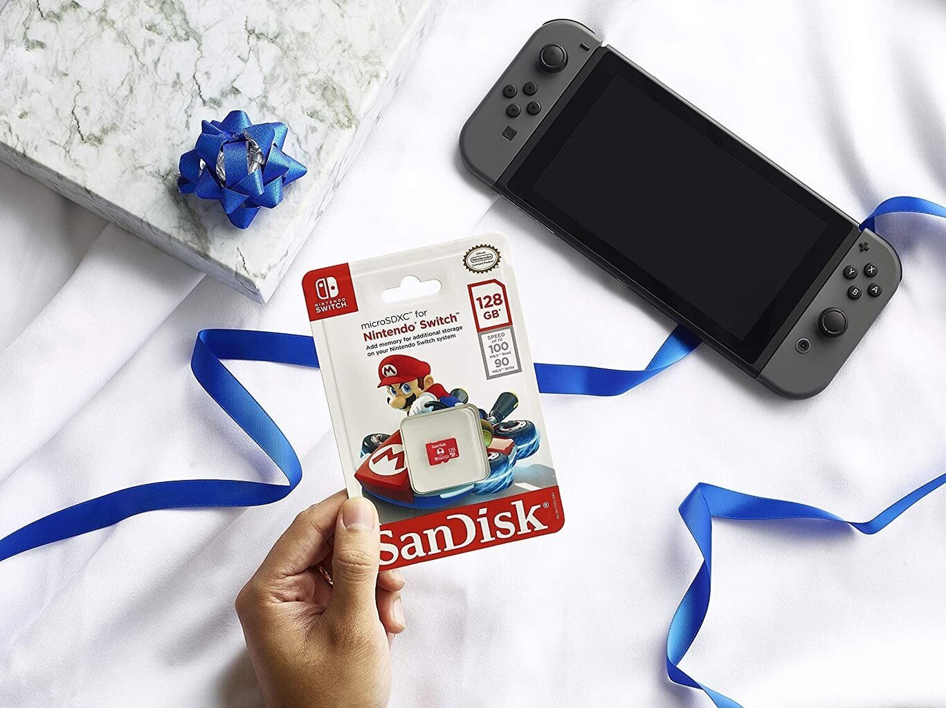 SanDisk microSDXC 128GB, Nintendo Switchile цена и информация | Fotoaparaatide mälukaardid | kaup24.ee