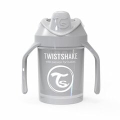Бутылка с ручками Twistshake Mini Cup, 230 мл, 4 мес., pastel grey цена и информация | Бутылочки и аксессуары | kaup24.ee