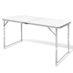 Складной стол для кемпинга из алюминия 120 x 60 см цена и информация | Туристическая мебель | kaup24.ee