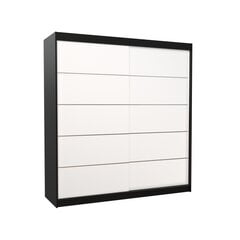 Шкаф ADRK Furniture Esteva, черный/белый цена и информация | Шкафы | kaup24.ee
