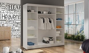 Riidekapp ADRK Furniture Dalmatia, valge/must цена и информация | Шкафы | kaup24.ee