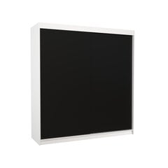 Шкаф ADRK Furniture Terecia, белый/черный цена и информация | Шкафы | kaup24.ee