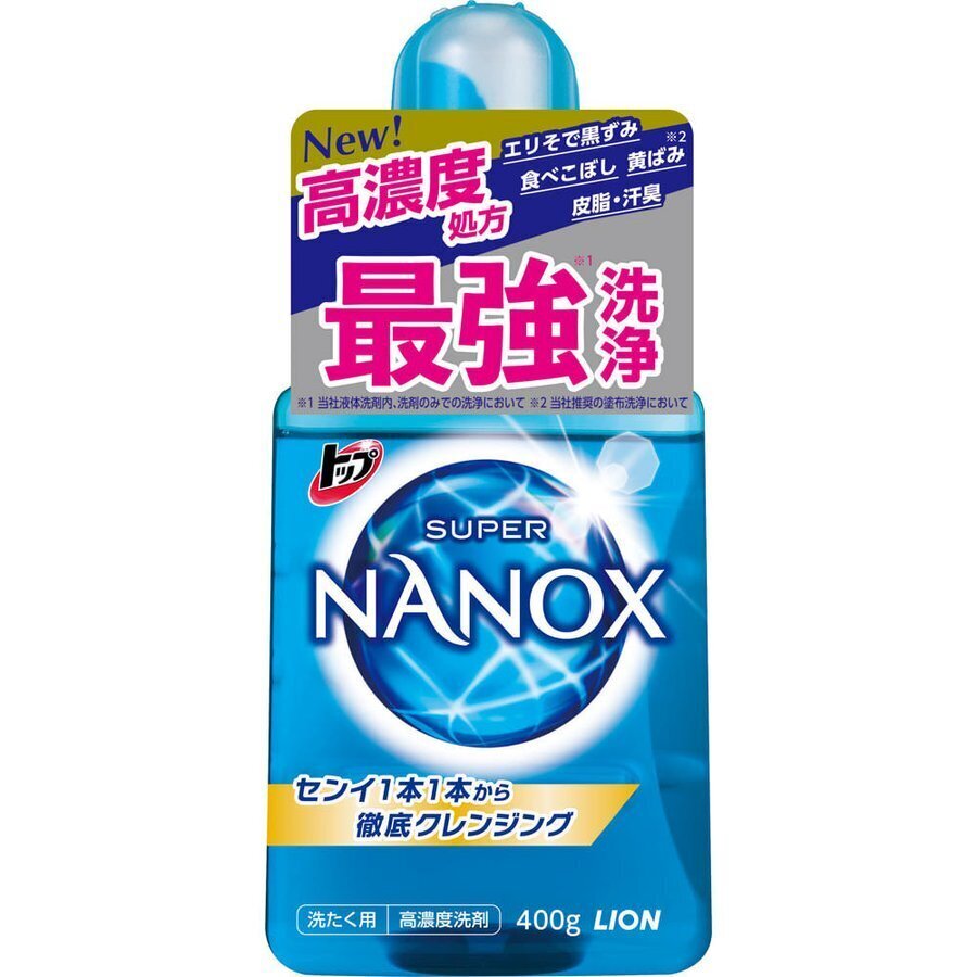 Lion Тop Super Nanox kontsentreeritud pesu pesemisgeel 400g hind ja info | Pesuvahendid | kaup24.ee